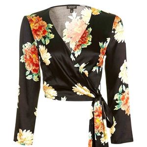 Topshop Crop/Wrap Top